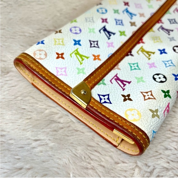 Louis Vuitton White Multicolor Porte Tresor International Wallet - Picture 7 of 14